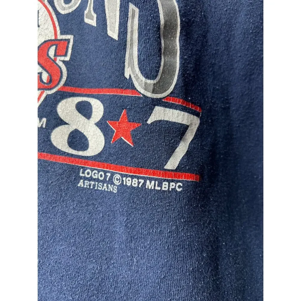 Rare 1987 Minnesota Twins World Series Championship Logo7 Sweatshirt Mens XL